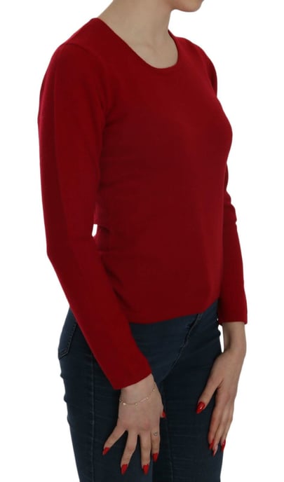 Cashmere Crew Neck Long Sleeve Sweater - Image 3