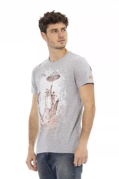 Grijze Graphic T-shirt Casual Stijl - Image 3