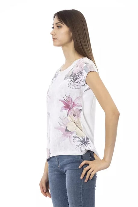 Bloemenprint T-shirt Casual Stijl - Image 3