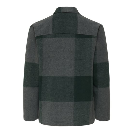 Only & Sons onswake checked zip overshirt 22034447 dark sea - Image 2