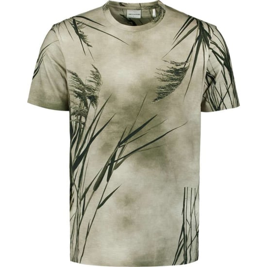 No Excess T-shirt crewneck slub allover print offwhite - Image 3