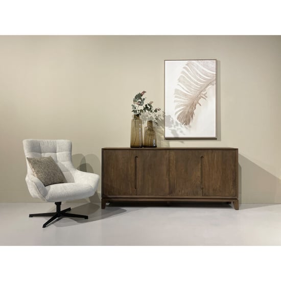 Livingfurn dressoir cortez 190x85x40 cm mangohout - Image 4