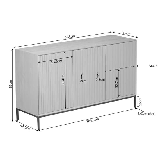 Starfurn dressoir madison brown 165 cm - Image 4