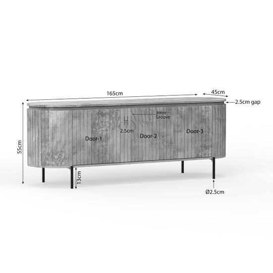 Starfurn tv meubel solana 165 cm naturel - Image 5