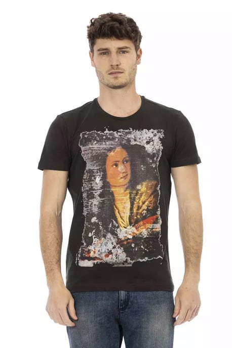 Vintage Kunstprint T-shirt Korte Mouwen Ronde Hals - Image 1