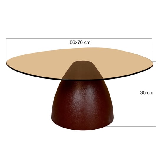 Brix salontafel mylon burgundy 86cm - - Image 4