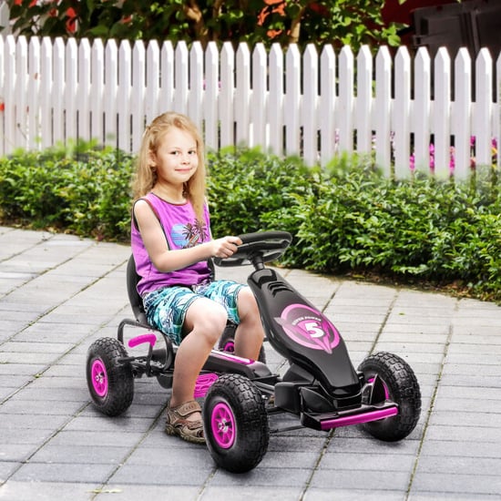4goodz Homcom skelter met verstelbare stoel, 5-12 jaar +zwart - Image 2