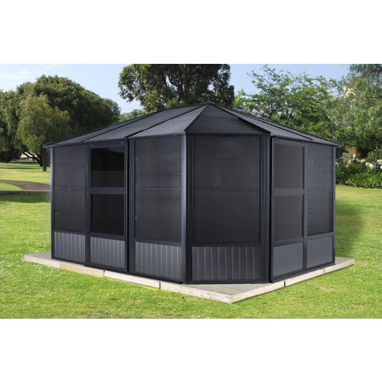 Sojag Aluminium paviljoen charleston met klamboe 384x489x281 cm - Image 4