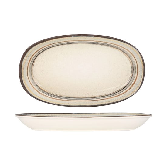 Bonna Serveerschaal cortado porselein 34x19 cm set van 2 - Image 1