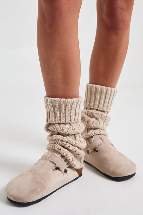 Cable Knit Leg Warmers - Image 1