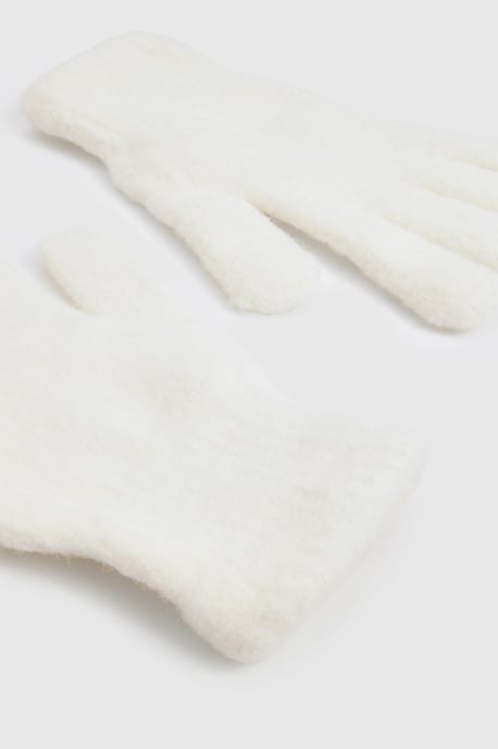 Fluffy Knitted Gloves - Image 3