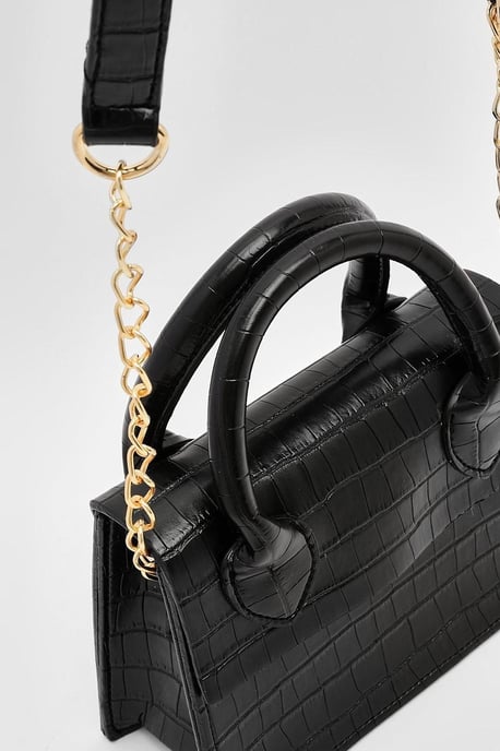 Patent Croc Crossbody Bag - Image 2