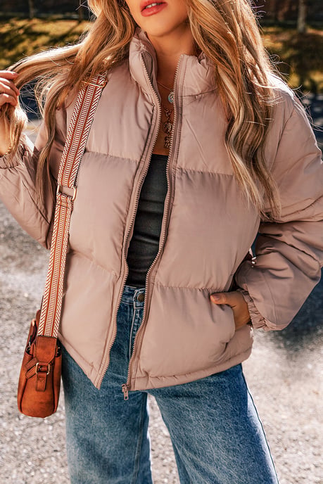 Puffer Jacket Long Sleeve Mock Neck - Image 6