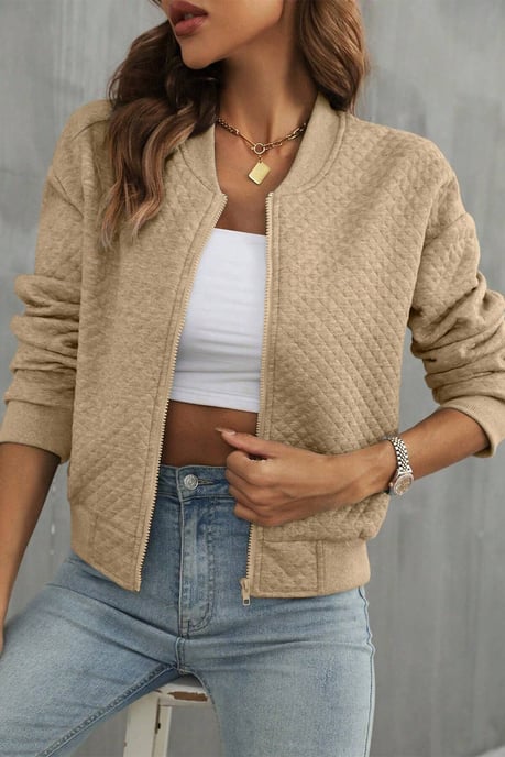 Quilted Zipup Jacket - Image 3