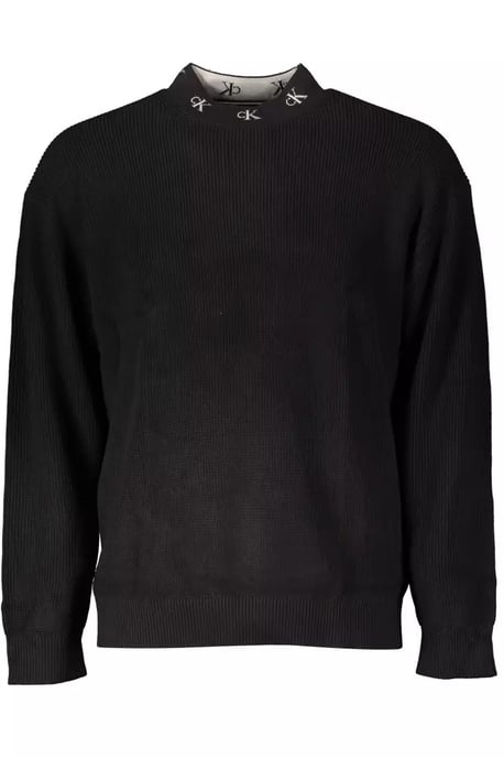 Ribbed Knit Crew Neck Sweater - Image 1
