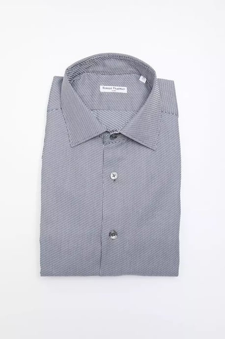 Classic Fit Striped Dress Shirt - Image 1