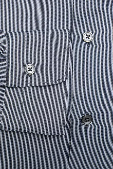 Classic Fit Striped Dress Shirt - Image 4