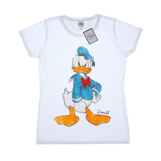 Disney Womens/Ladies Donald Duck Angry Cotton T-Shirt (White) - Image 1