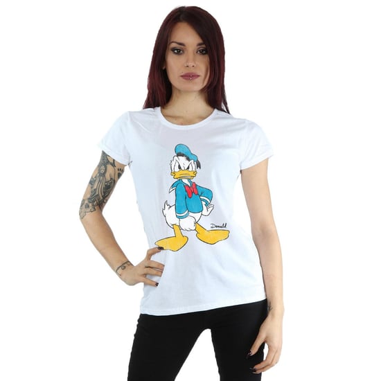 Disney Dam/Tjej Donald Duck Angry T-shirt i bomull (Vit) - Image 2