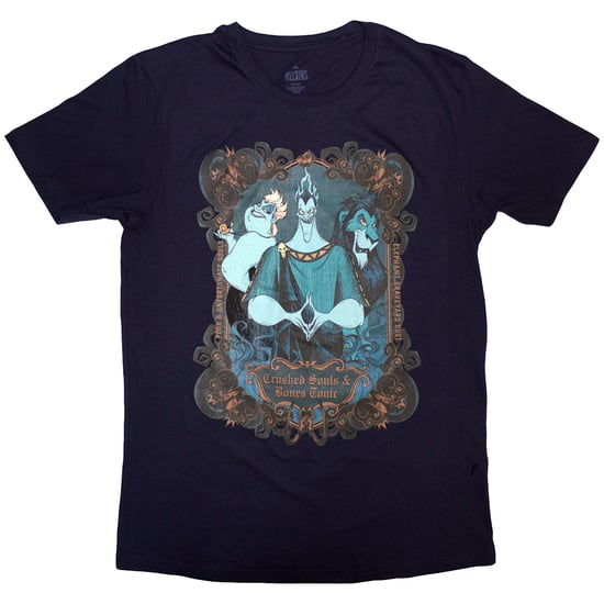 Disney Unisex Adult Villains Crushed Souls T-Shirt (Navy Blue) - Image 1