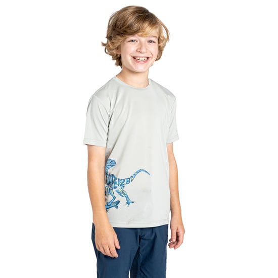 Dare 2B Jongens Amuse II Velociraptor T-Shirt (Aqua Grijs) - Image 4