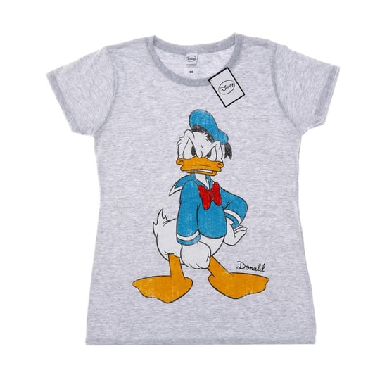 Disney Womens/Ladies Donald Duck Angry Cotton T-Shirt (Heather Grey) - Image 1