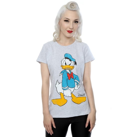 Disney Dam/Tjej Donald Duck Angry T-shirt i bomull (Grått) - Image 2