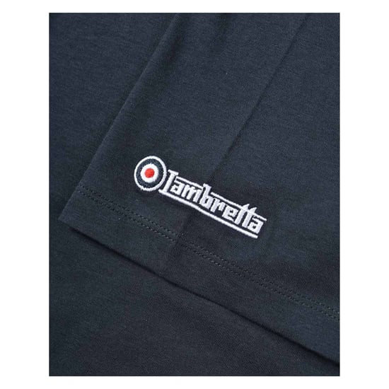 Lambretta Heren borst streep T-shirt (Marine) - Image 4