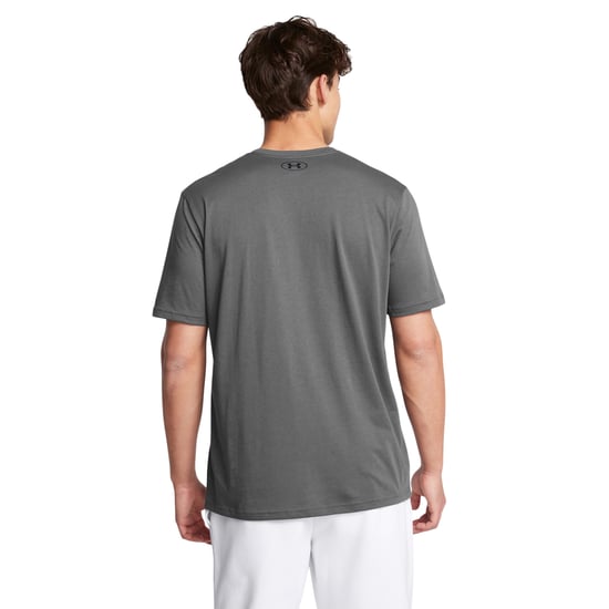 Under Armour Mens Sportstyle Short-Sleeved T-Shirt (Castle Rock Grey/Black) - Image 2