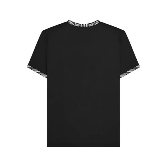 Lambretta Heren Tweekleurig Ringer T-shirt (Zwart) - Image 2