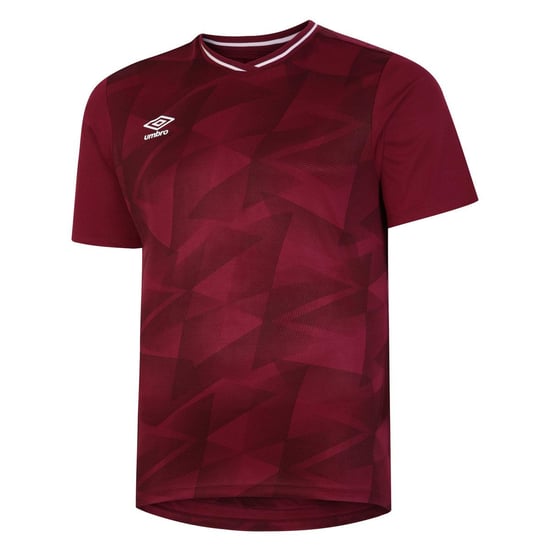 Umbro Mens Triassic Logo Short-Sleeved Jersey (Claret Red/Tawny Port) - Image 1