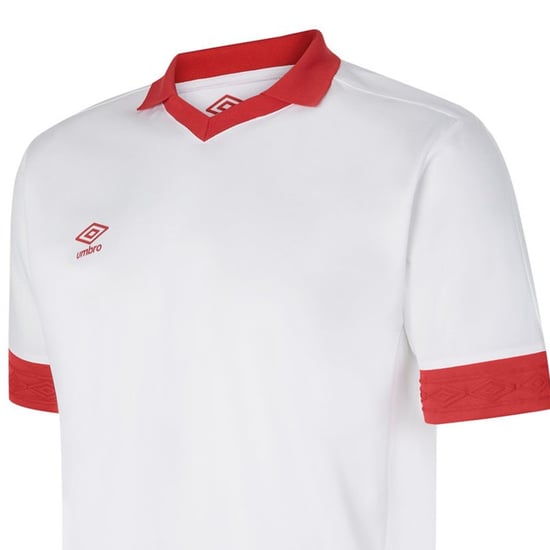 Umbro Heren Tempest Jersey (Wit/Vermiljoen) - Image 3