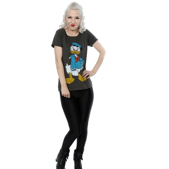 Disney Dam/Tjej Donald Duck Angry T-shirt i bomull (Ljus grafit) - Image 4