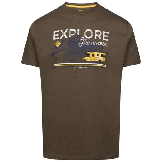 Trespass Heren Thelon Bedrukt Casual T-shirt (Moeras-Marl) - Image 1