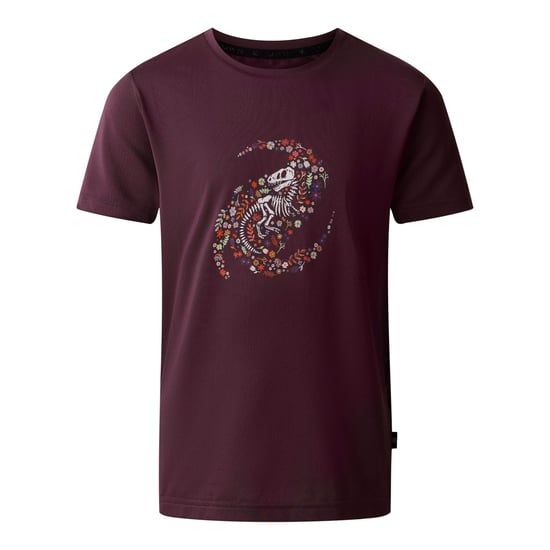 Dare 2B Kinderen/Kinderen Amuse II Dinosaurus Skelet T-Shirt (Diepe pruim) - Image 1