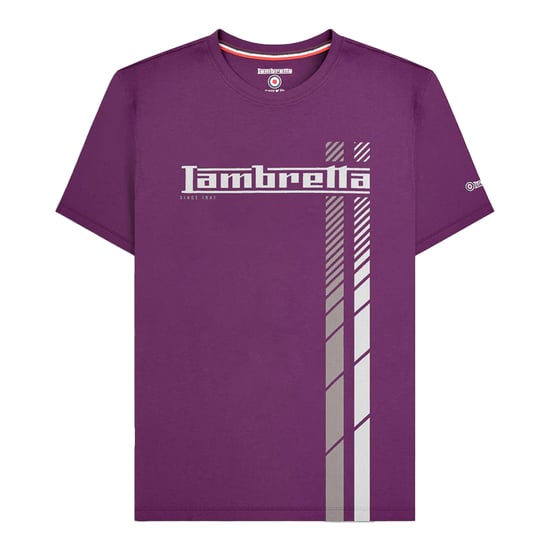 Lambretta Heren SS25 Racing Stripe T-shirt (Winterbloei) - Image 1
