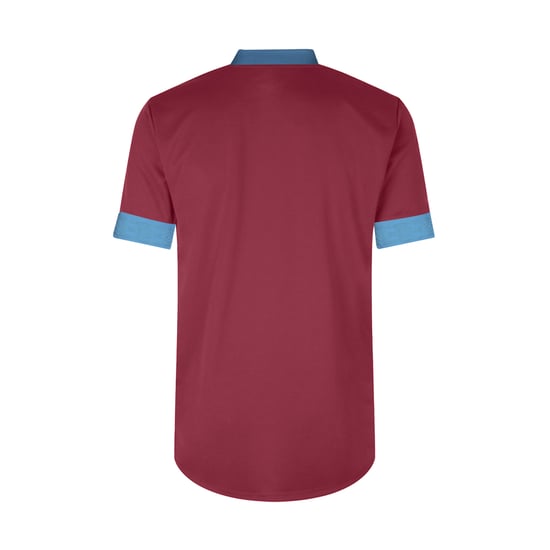 Umbro Childrens/Kids Tempest Short-Sleeved Jersey (New Claret/Sky Blue) - Image 2