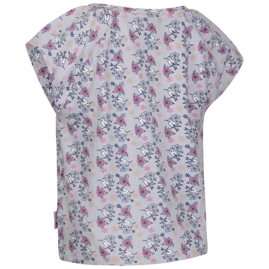 Trespass Girls Josey Flowers Top (Grey Skies) - Image 2