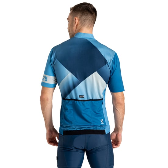 Dare 2B Mens AEP Pedal II Short-Sleeved Top (Blue Steel/Heritage Blue) - Image 4