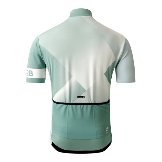 Dare 2B Mens AEP Pedal II Short-Sleeved Top (Hedge Green/Aqua Grey) - Image 2