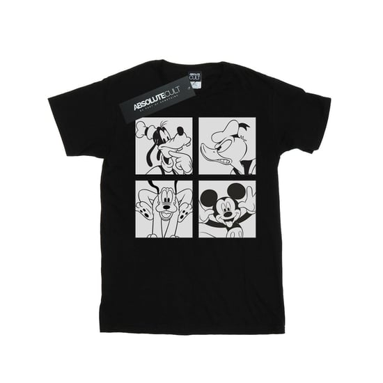 Disney Mens Mickey, Donald, Goofy And Pluto Boxed T-Shirt (Black) - Image 1