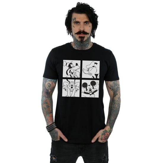 Disney Mens Mickey, Donald, Goofy And Pluto Boxed T-Shirt (Black) - Image 2