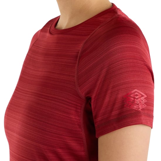 Umbro Dames/Dames Pro Marl Polyester Training T-shirt (Zongedroogde tomaat) - Image 3