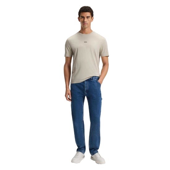 Boss Heren Tchup T-Shirt (Beige) - Image 5