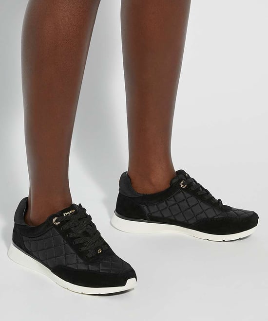 Dune Ladies Everglow - Quilted Leather Trainers - Image 3