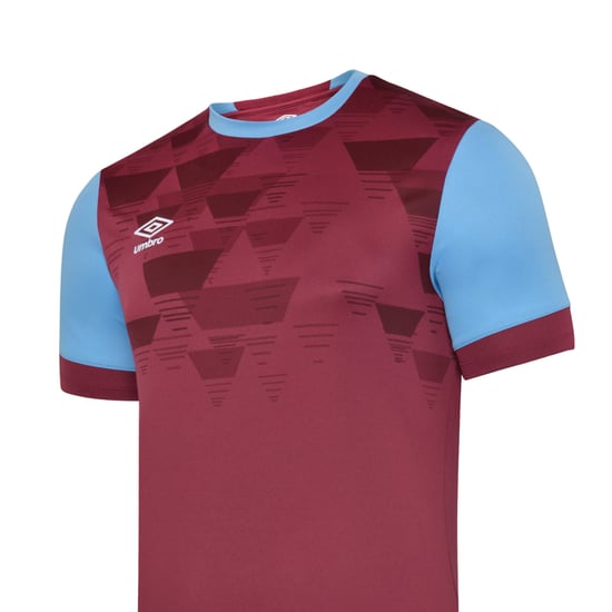 Umbro Childrens/Kids Vier Jersey (New Claret/Sky Blue) - Image 3