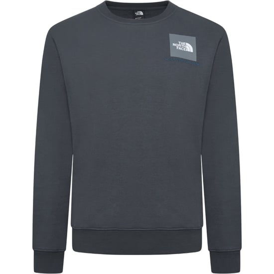 The North Face Fine Box Mens Crew Sweatshirt Vanadis Grey - Image 1