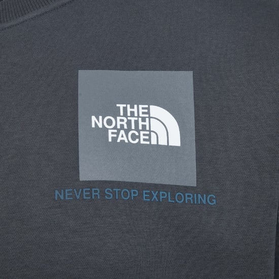 The North Face Fine Box Mens Crew Sweatshirt Vanadis Grey - Image 2