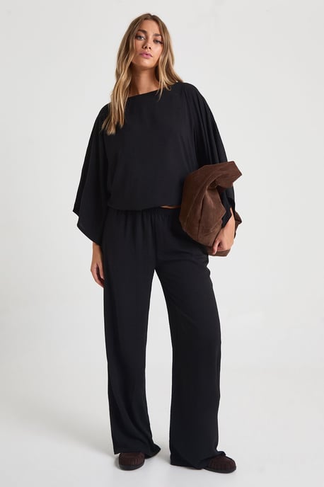 Slash Neck Blouse & Wide Leg Trouser Co-ord - Image 1
