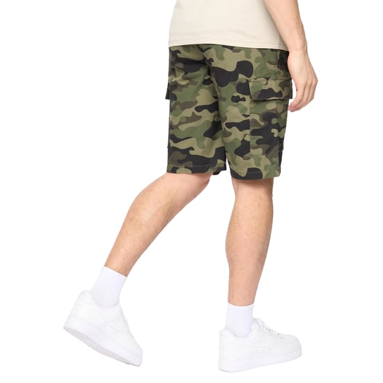 Crosshatch Mens Camtort Camo Shorts (Olive Camo) - Image 2